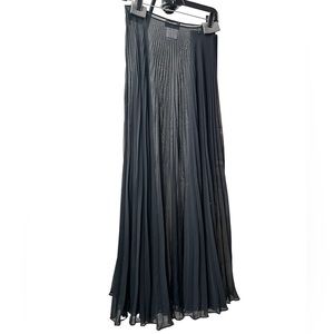 Chanel sheer pleated maxi skirt